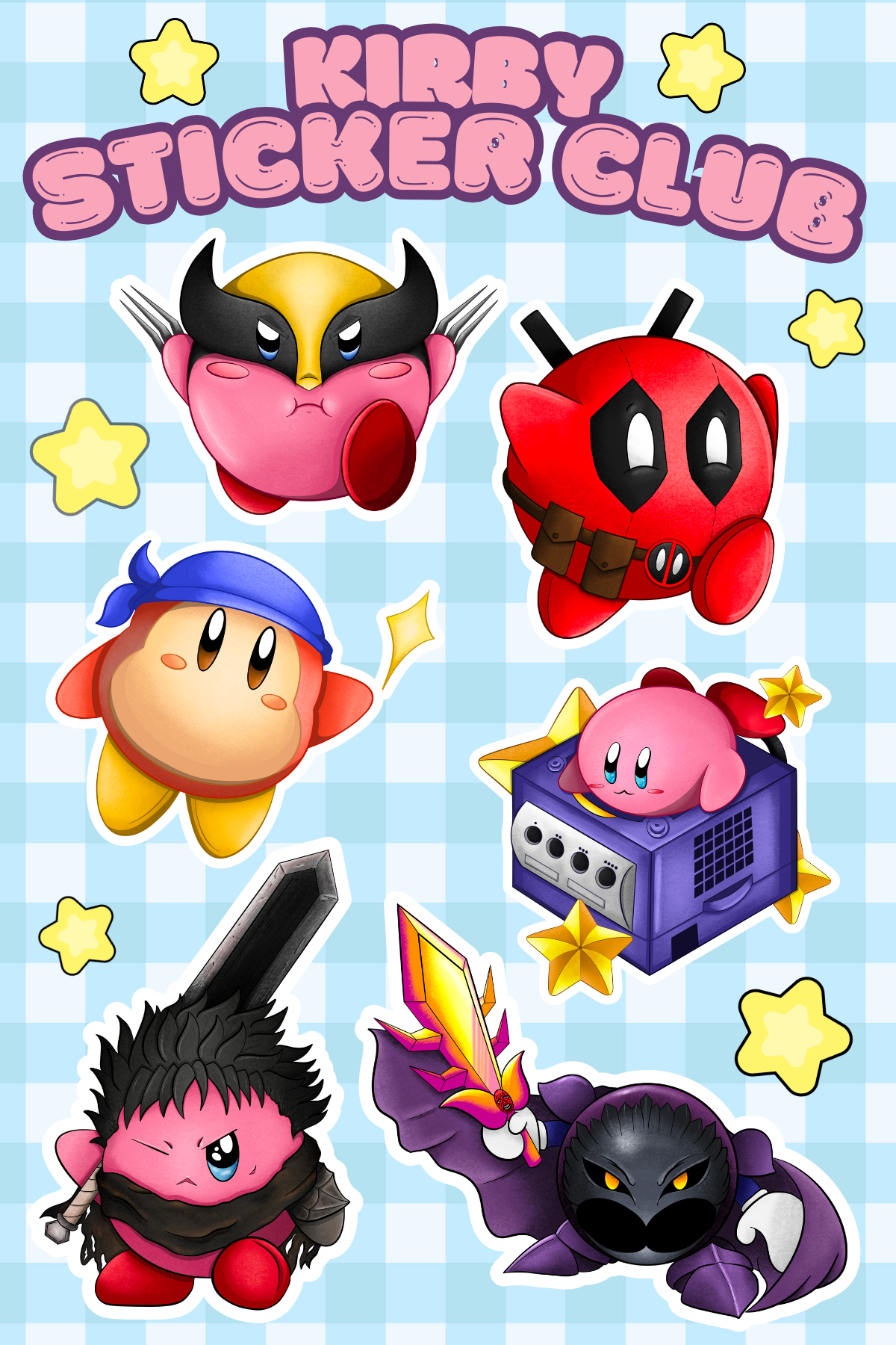 Kirby Sticker Sheet!