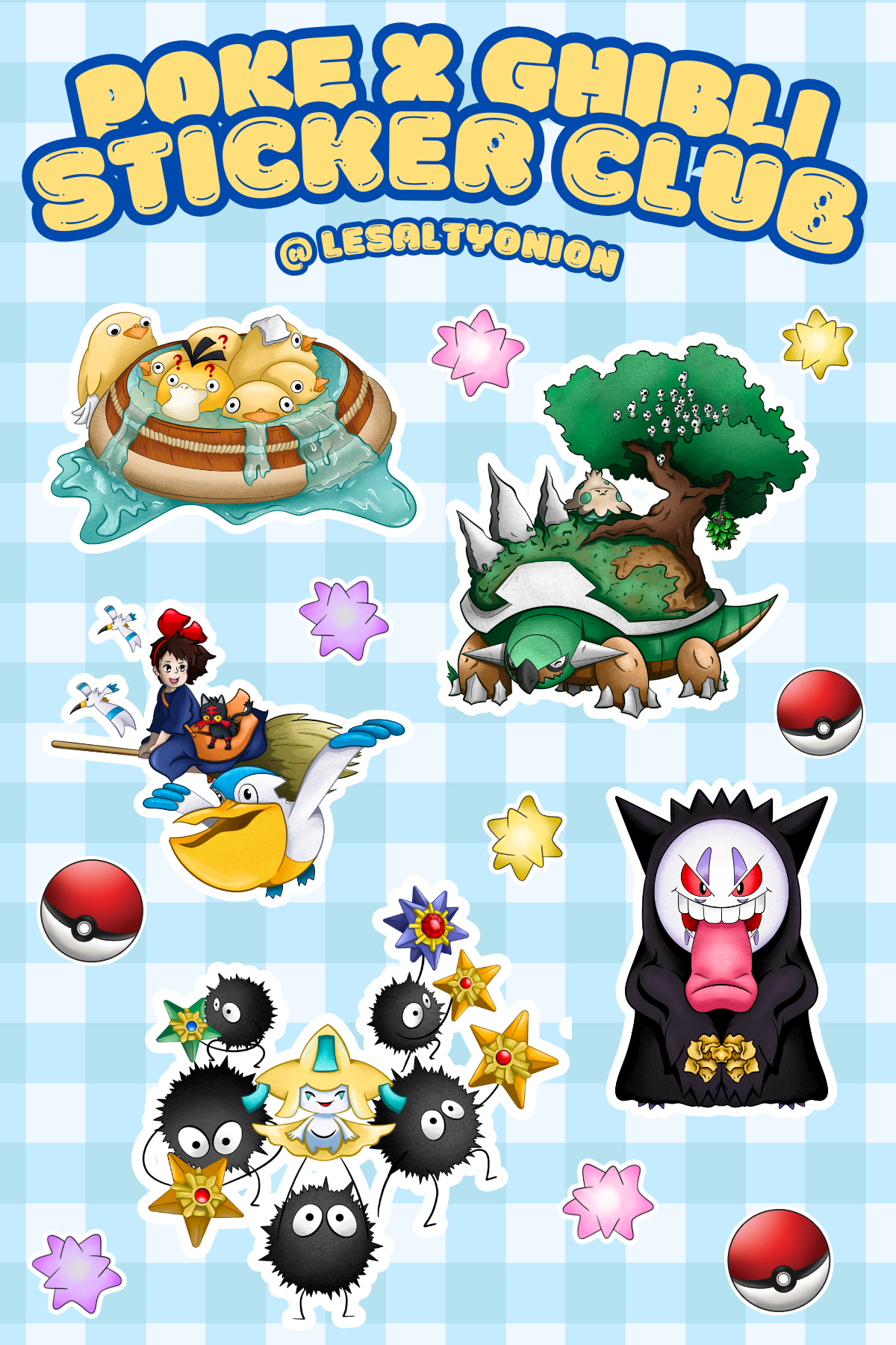 Poke x Ghibli Sticker Sheet!