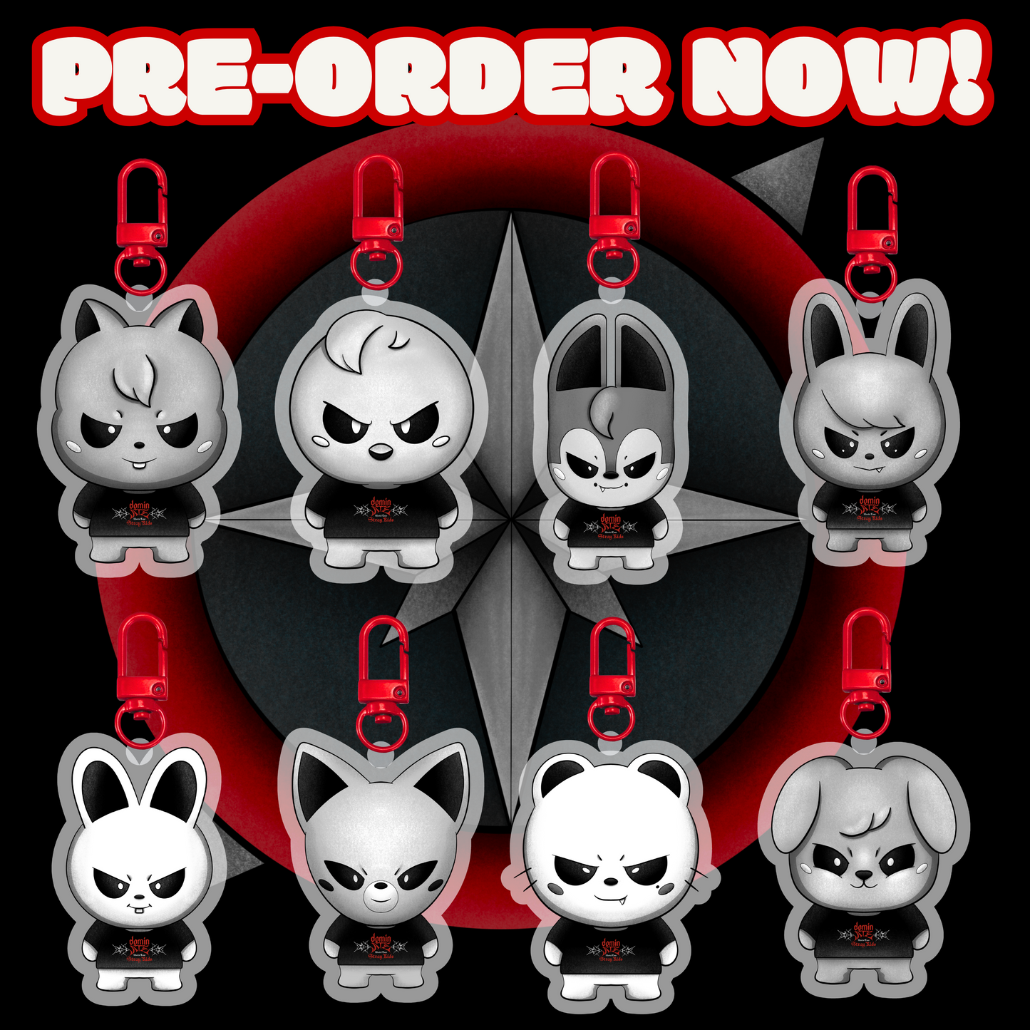 ***PRE-ORDER*** Stray Kids Skzoo Keychains