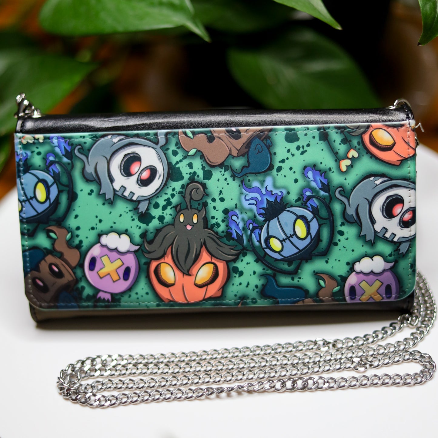 Ghost Pokemon Wallet Chain Purse