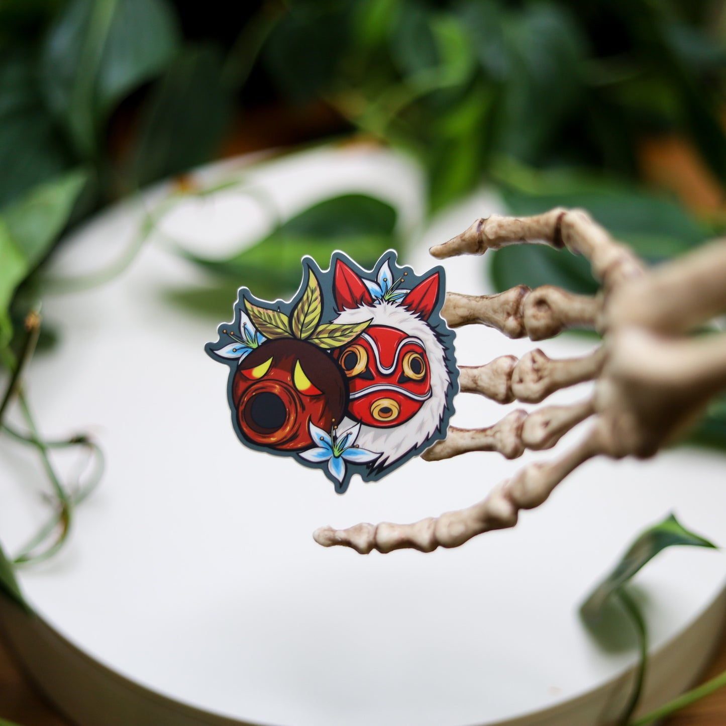Deku Mononoke Mask Vinyl Sticker