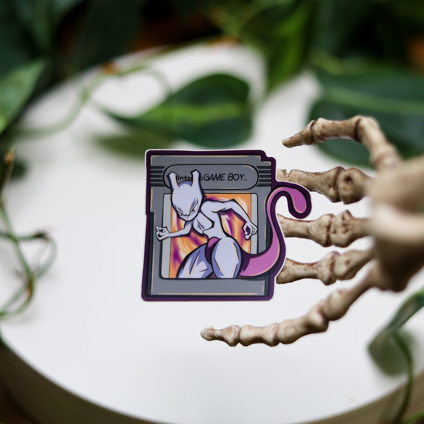 Mewtwo Gameboy Vinyl Sticker