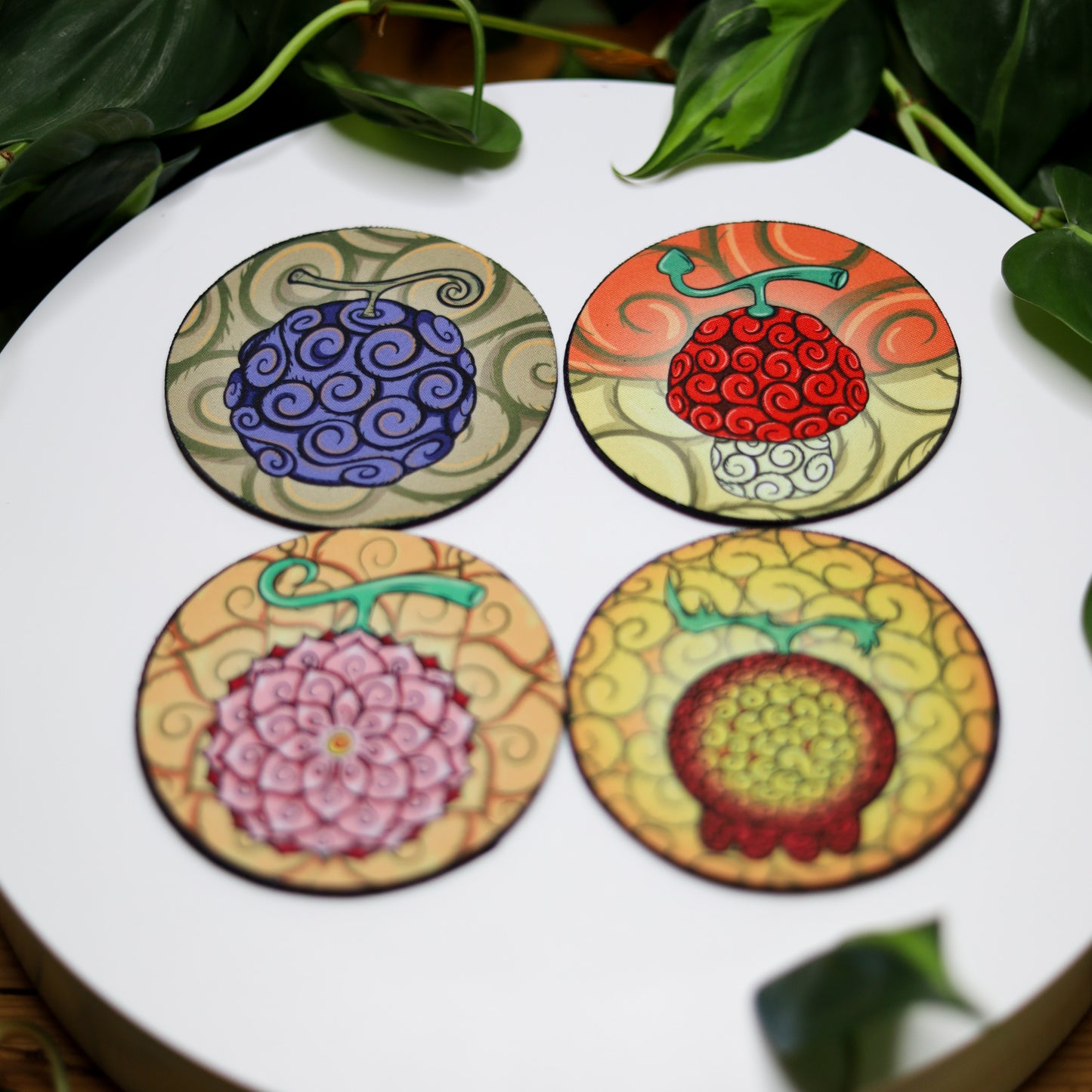 Devil Fruit Coaster Set