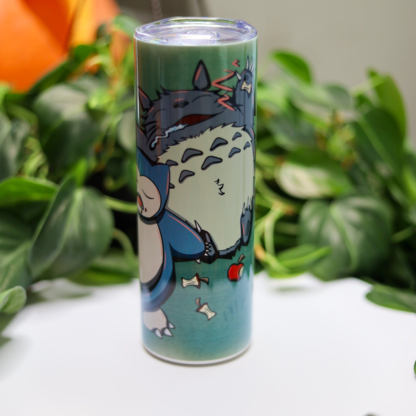 Sleepy Snorlax & Totoro 20oz Tumbler