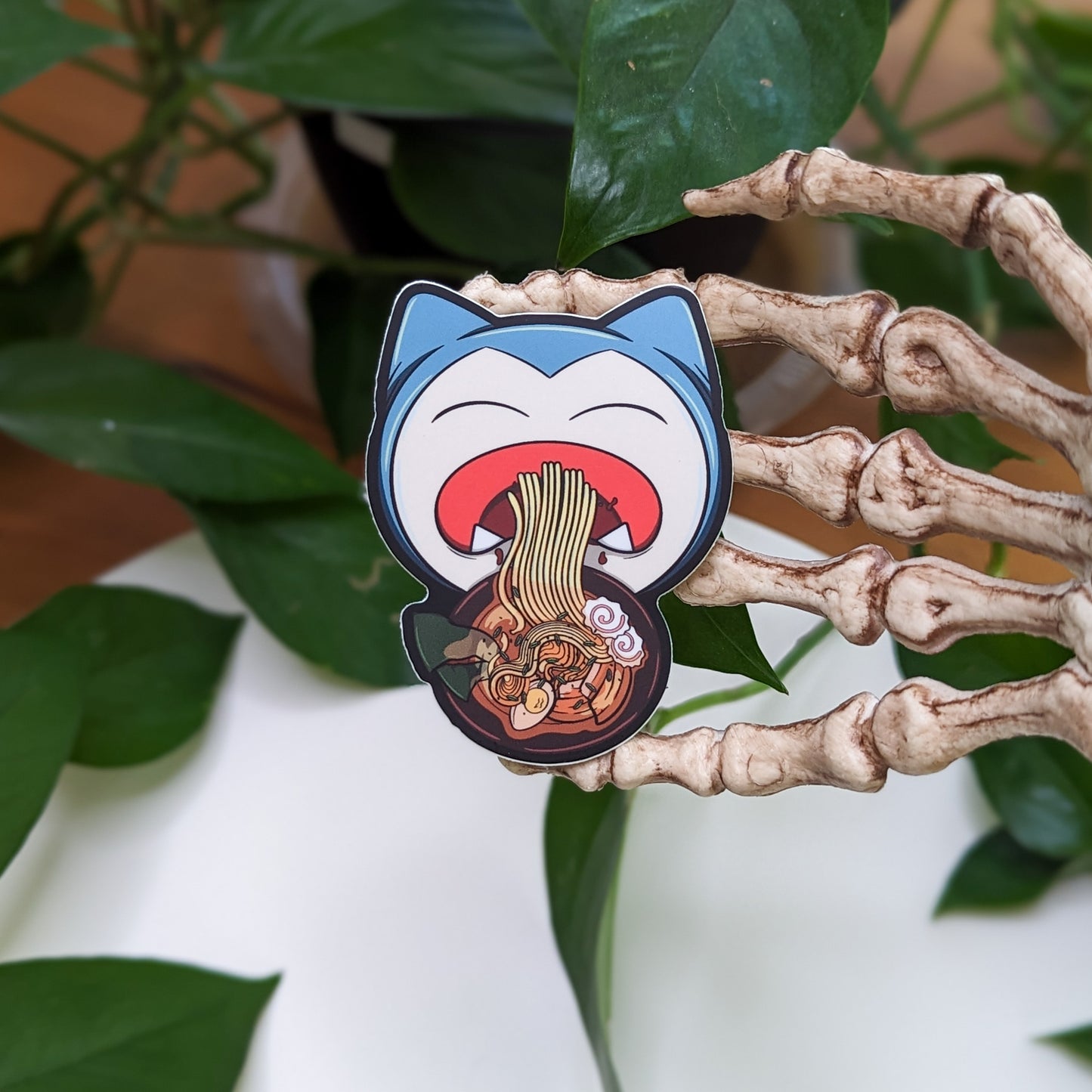 Snorlax Ramen Vinyl Sticker
