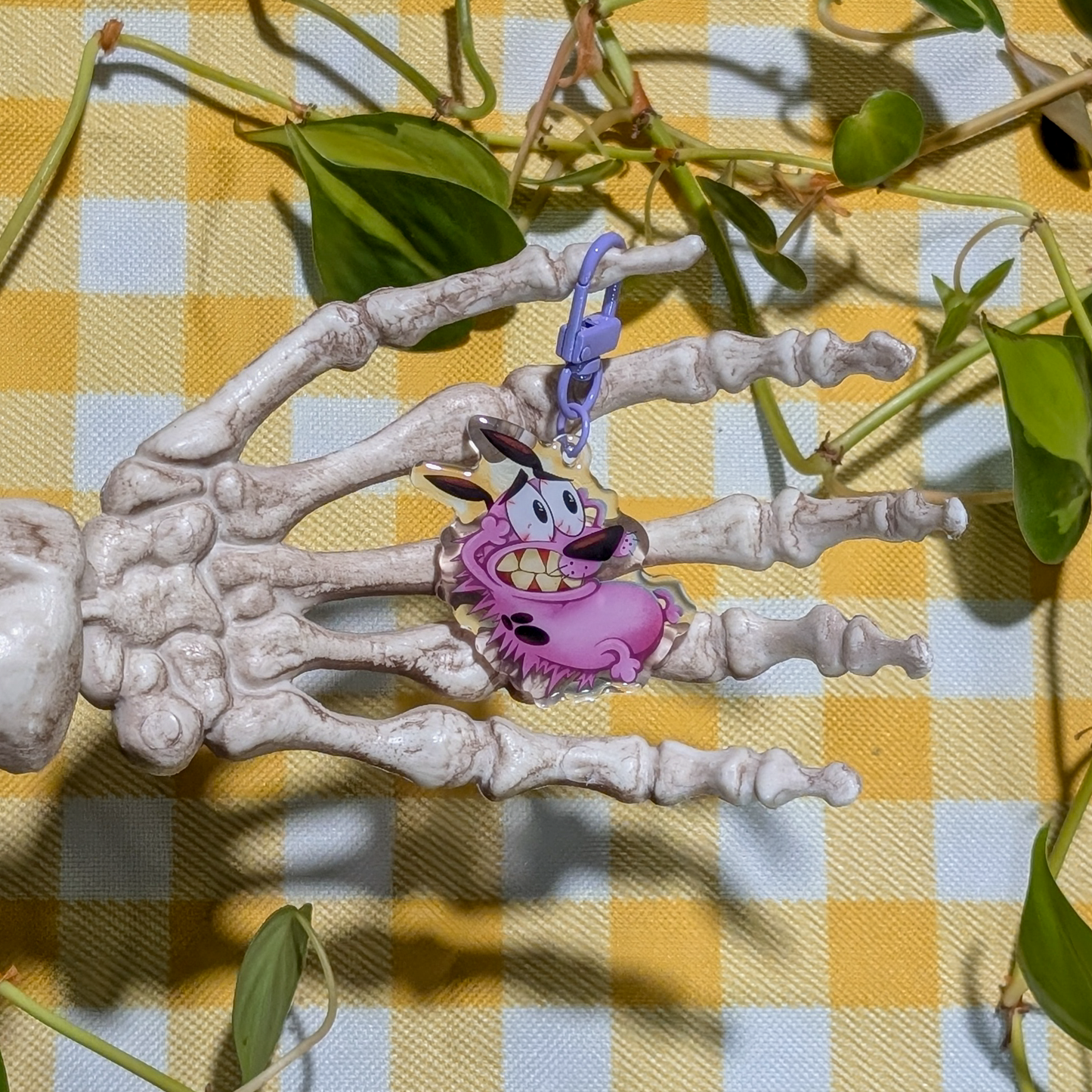 Courage the Dog Keychain