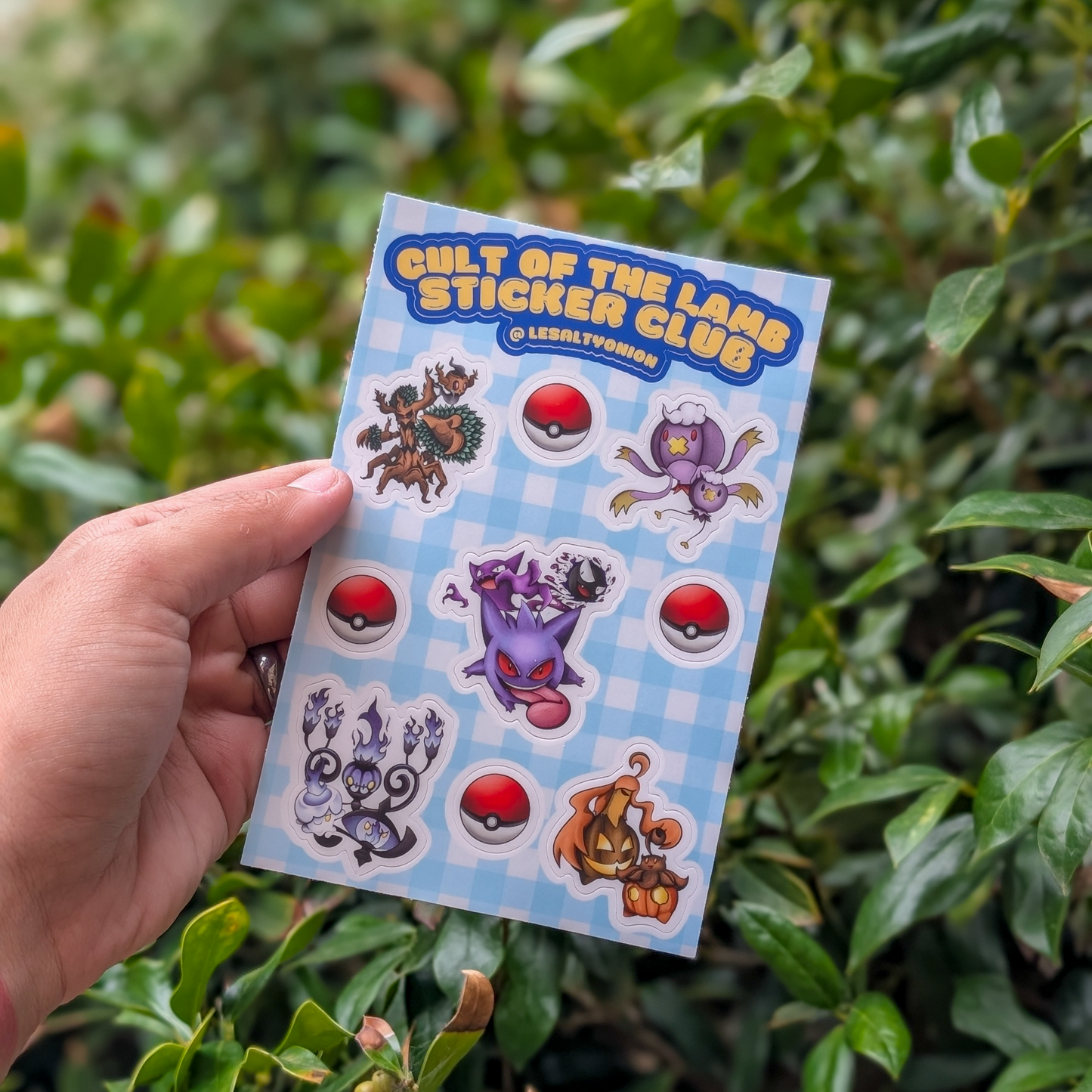 Ghost Pokemon Sticker Sheet Oops!