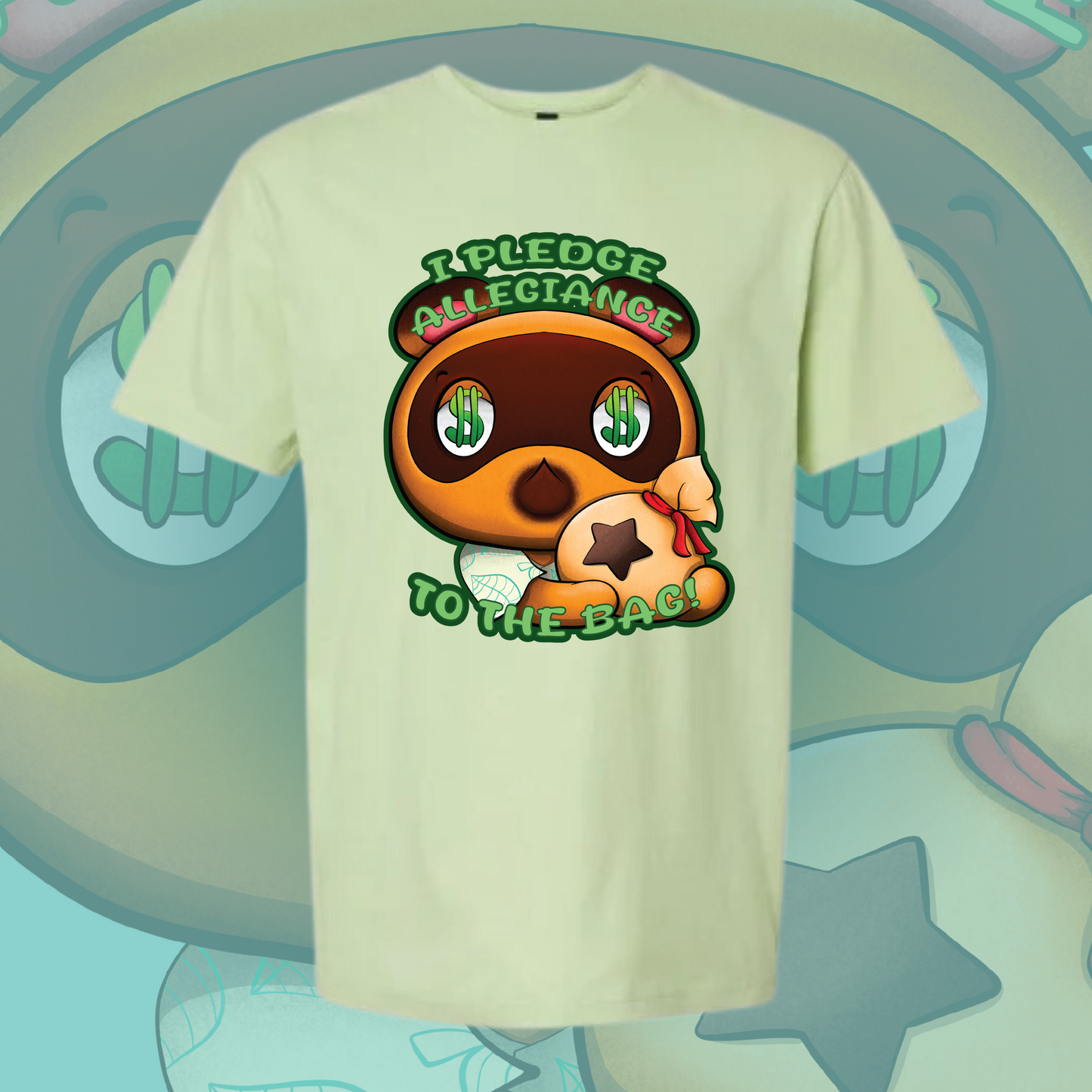 Tom Nook Money Bag T-Shirt