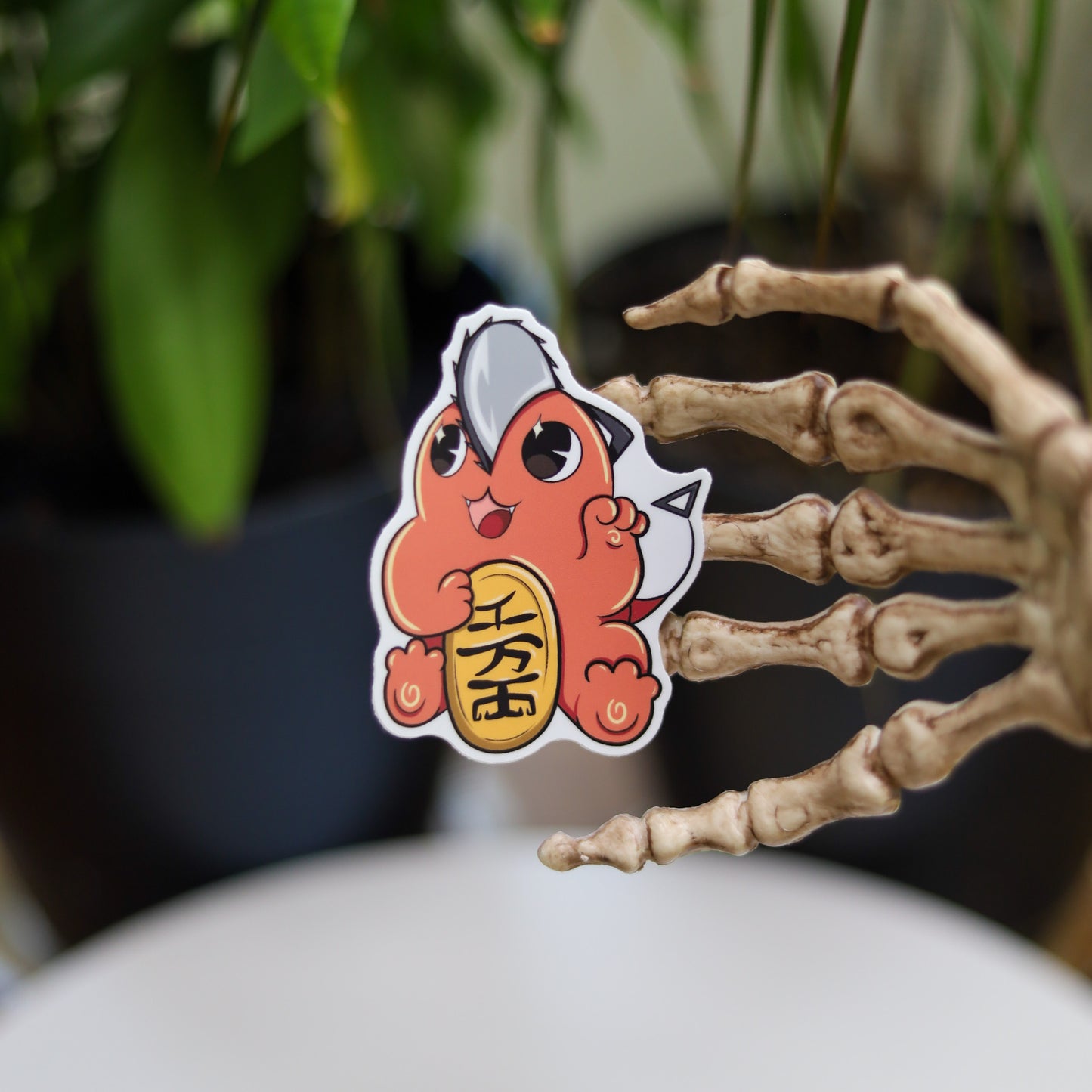 Lucky Pochita Vinyl Sticker