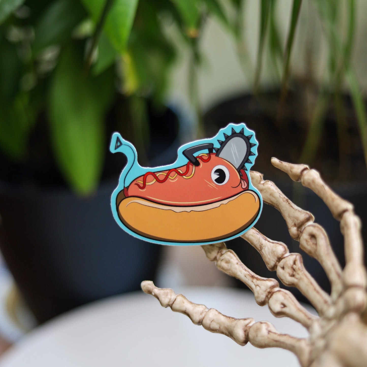 Hotdog Pochita Vinyl Sticker