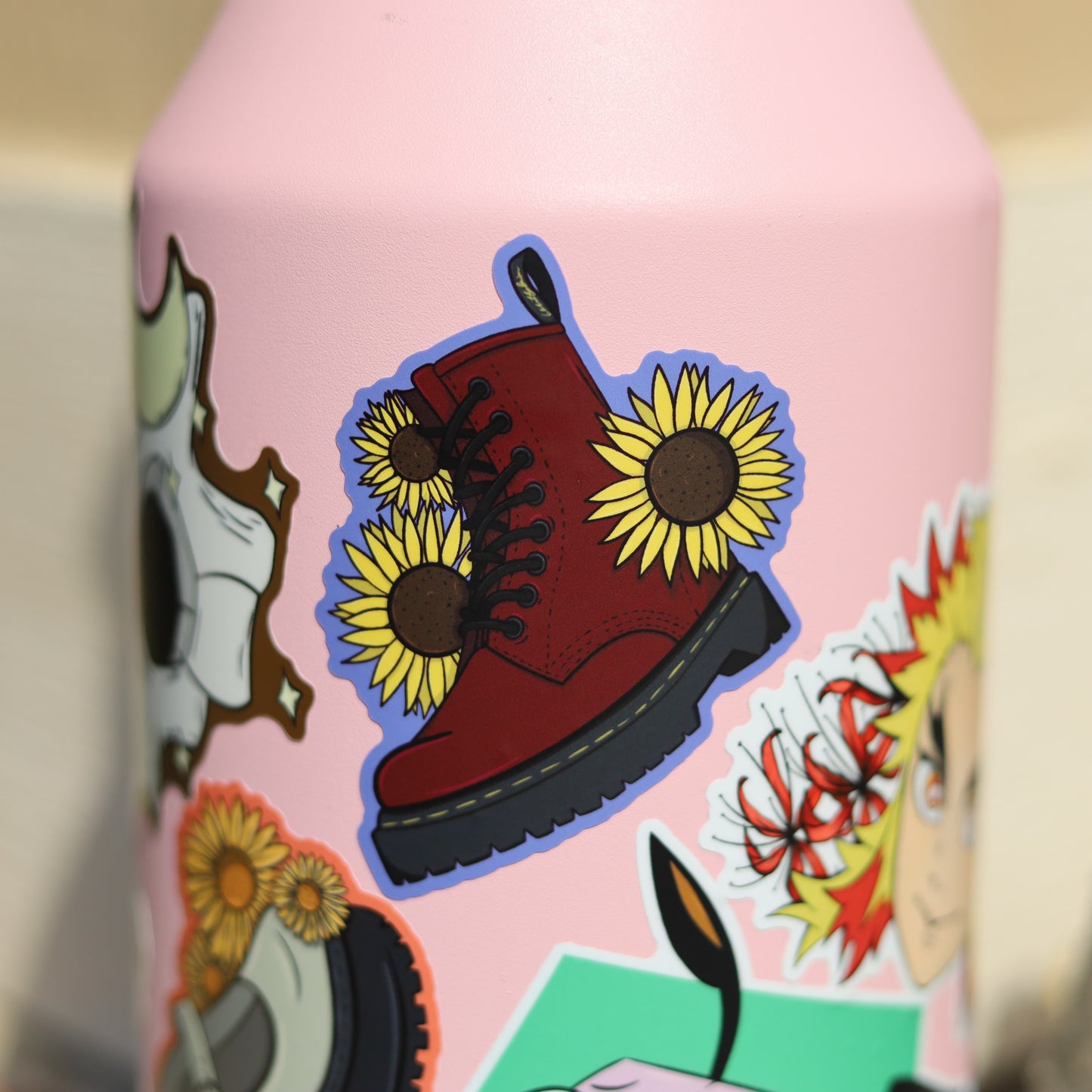 Doc Martins Maroon Vinyl Sticker