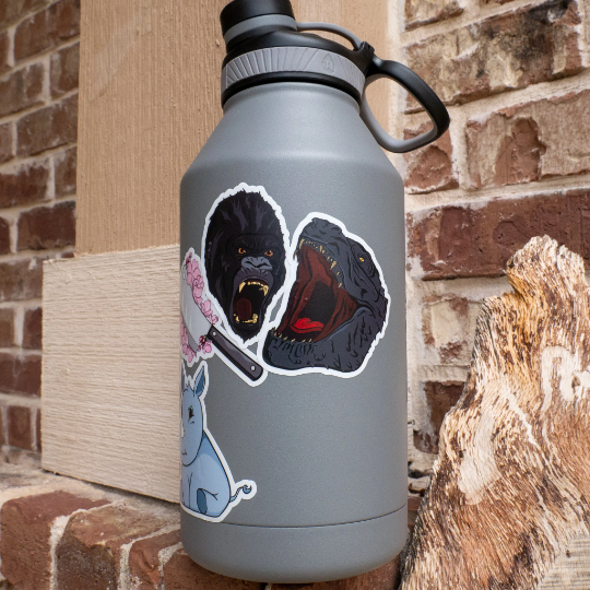 Godzilla VS Kong Vinyl Stickers
