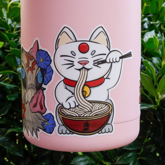 Lucky Cat Vinyl Sticker
