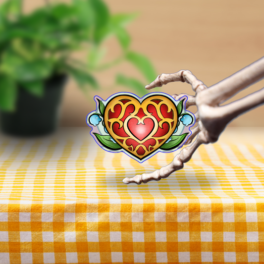 Heart Container Vinyl Sticker