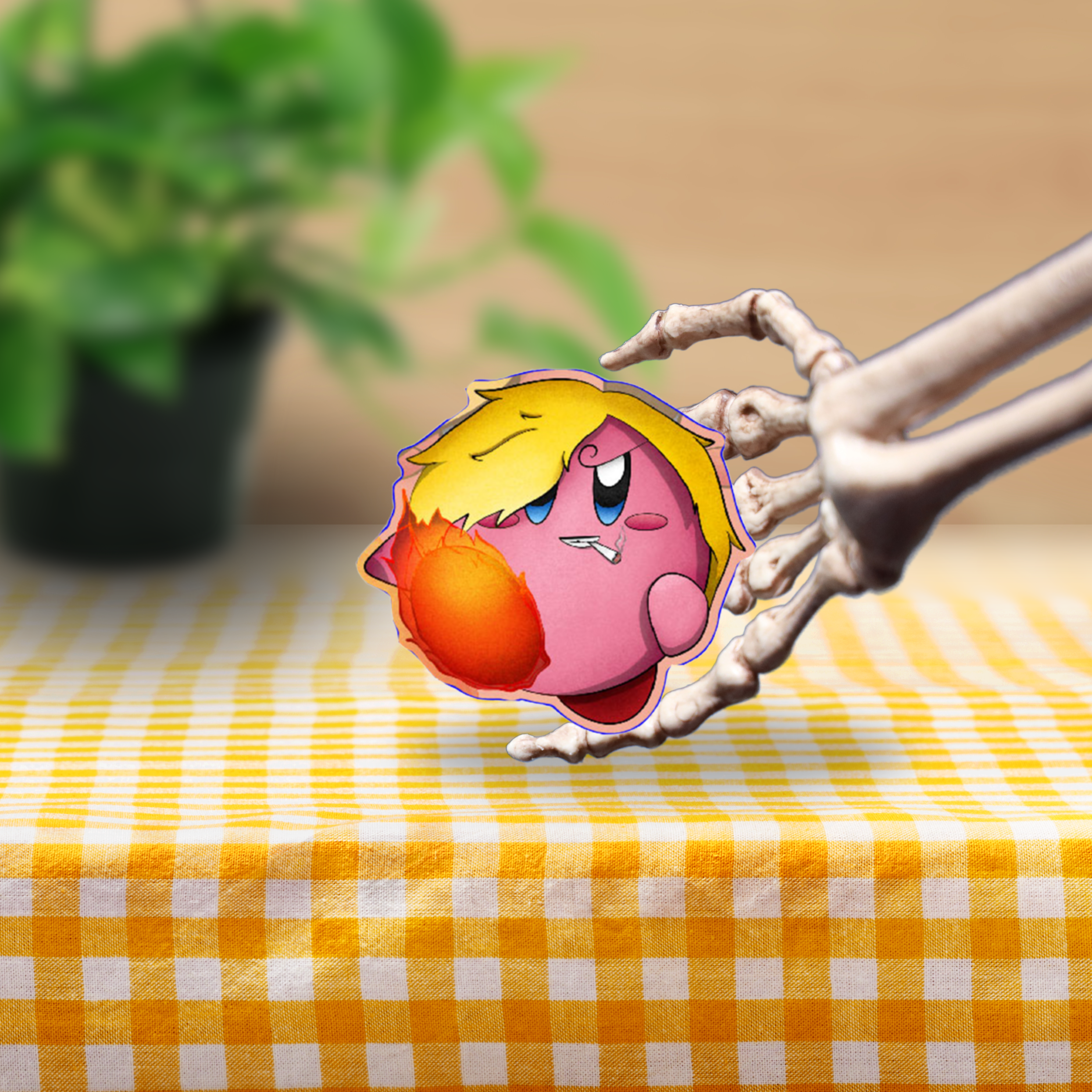 Kirby Sanji Vinyl Sticker