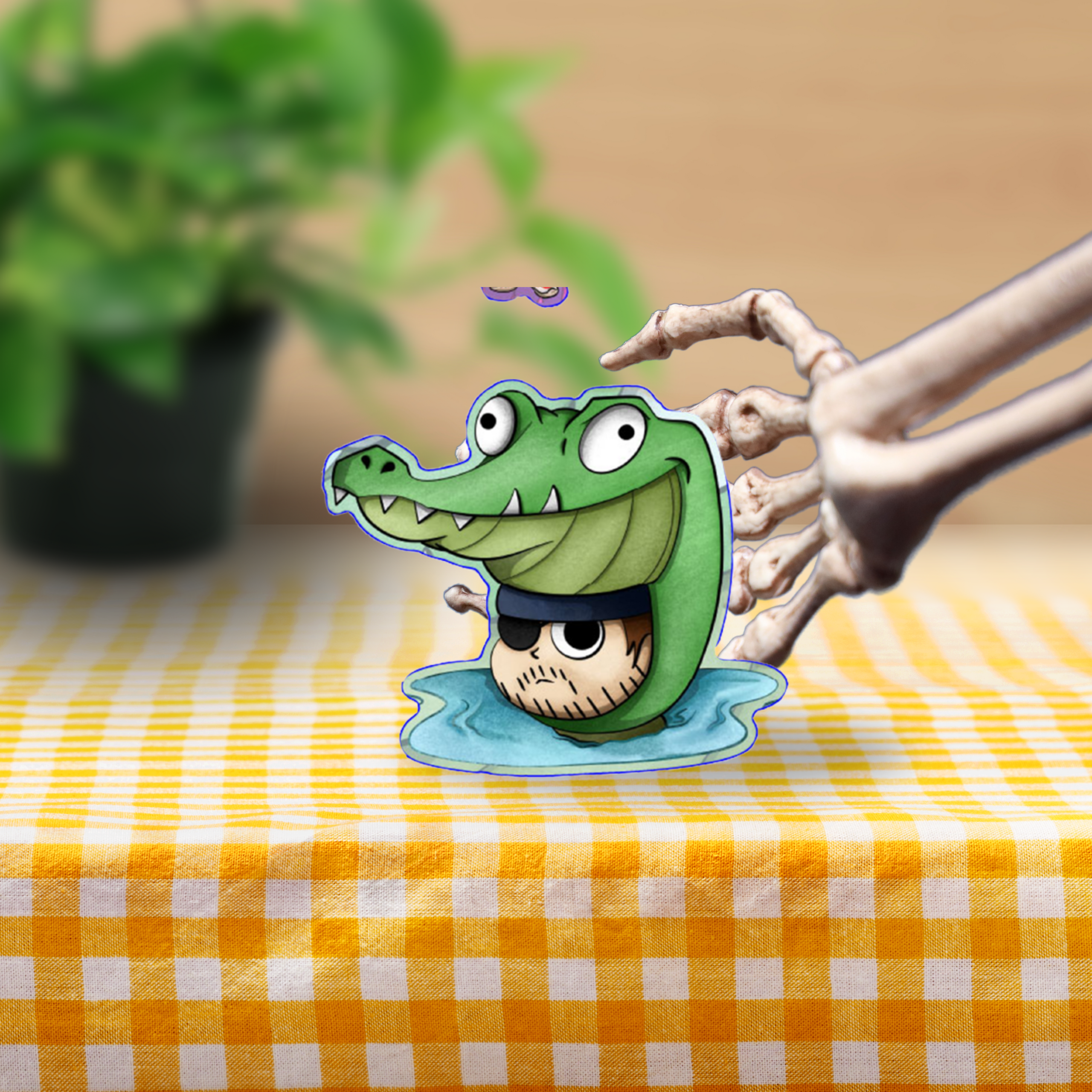 Alligator Snake Vinyl Sticker