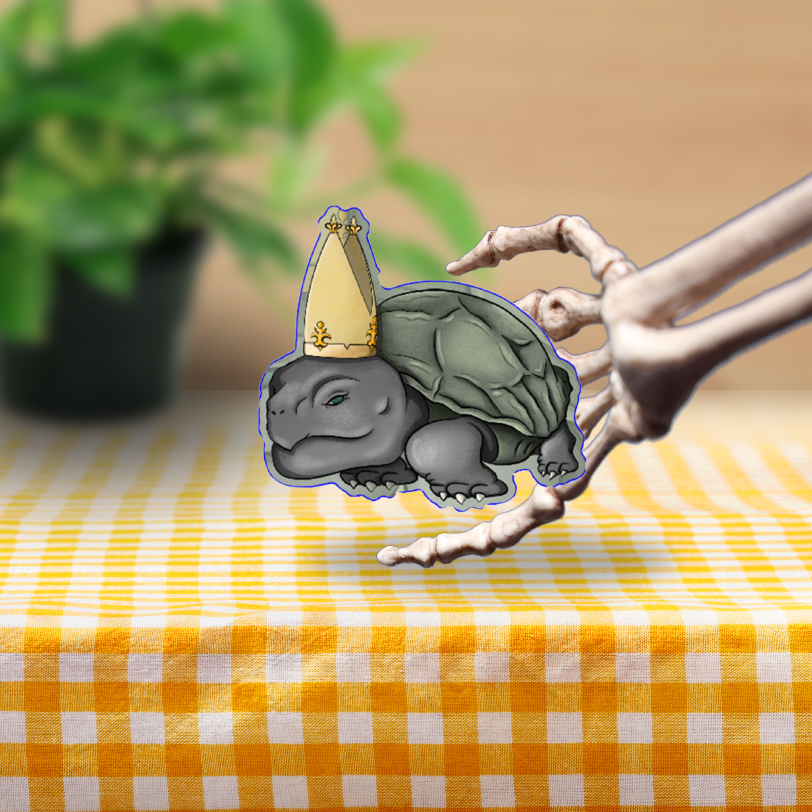 Turtle Pope Vinyl Sticker