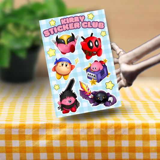 Kirby Sticker Sheet!
