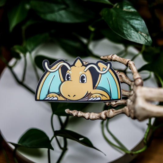 Dragonite Peeker Vinyl Sticker