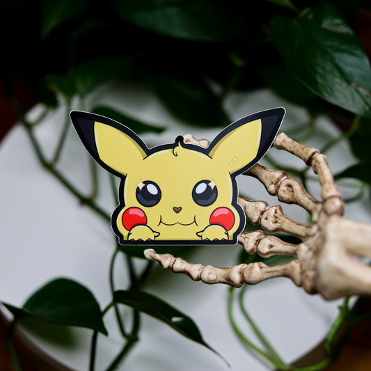 Pikachu Cute Peeker Vinyl Sticker