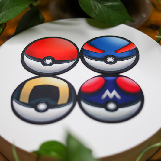 Poke Ball Coaster Set