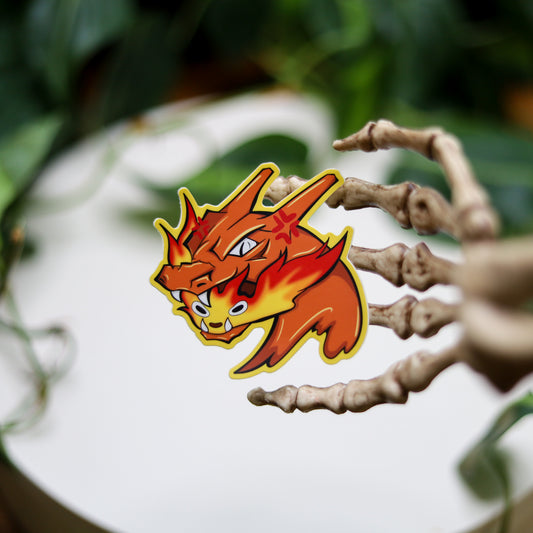 Calcifer Charizard Vinyl Sticker