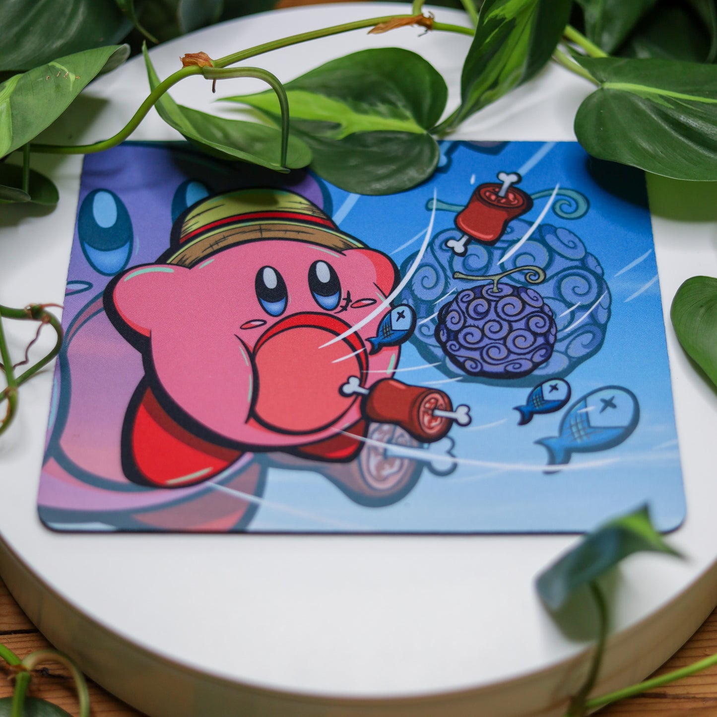 Kirby Luffy Mouse Pad