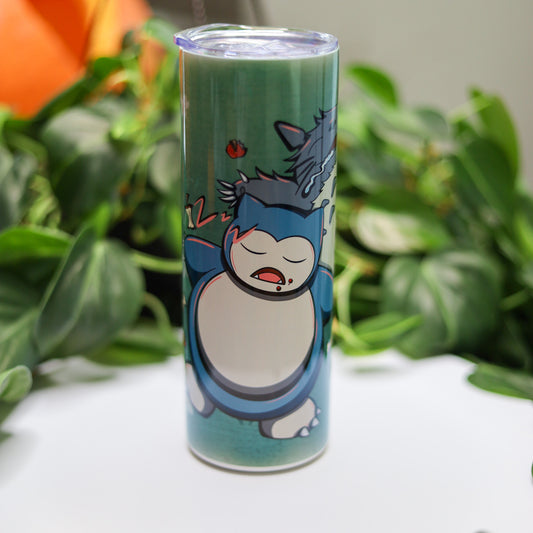 Sleepy Snorlax & Totoro 20oz Tumbler