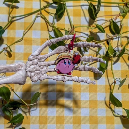 Kirby Luffy Keychain