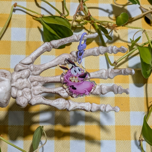 Courage the Dog Keychain