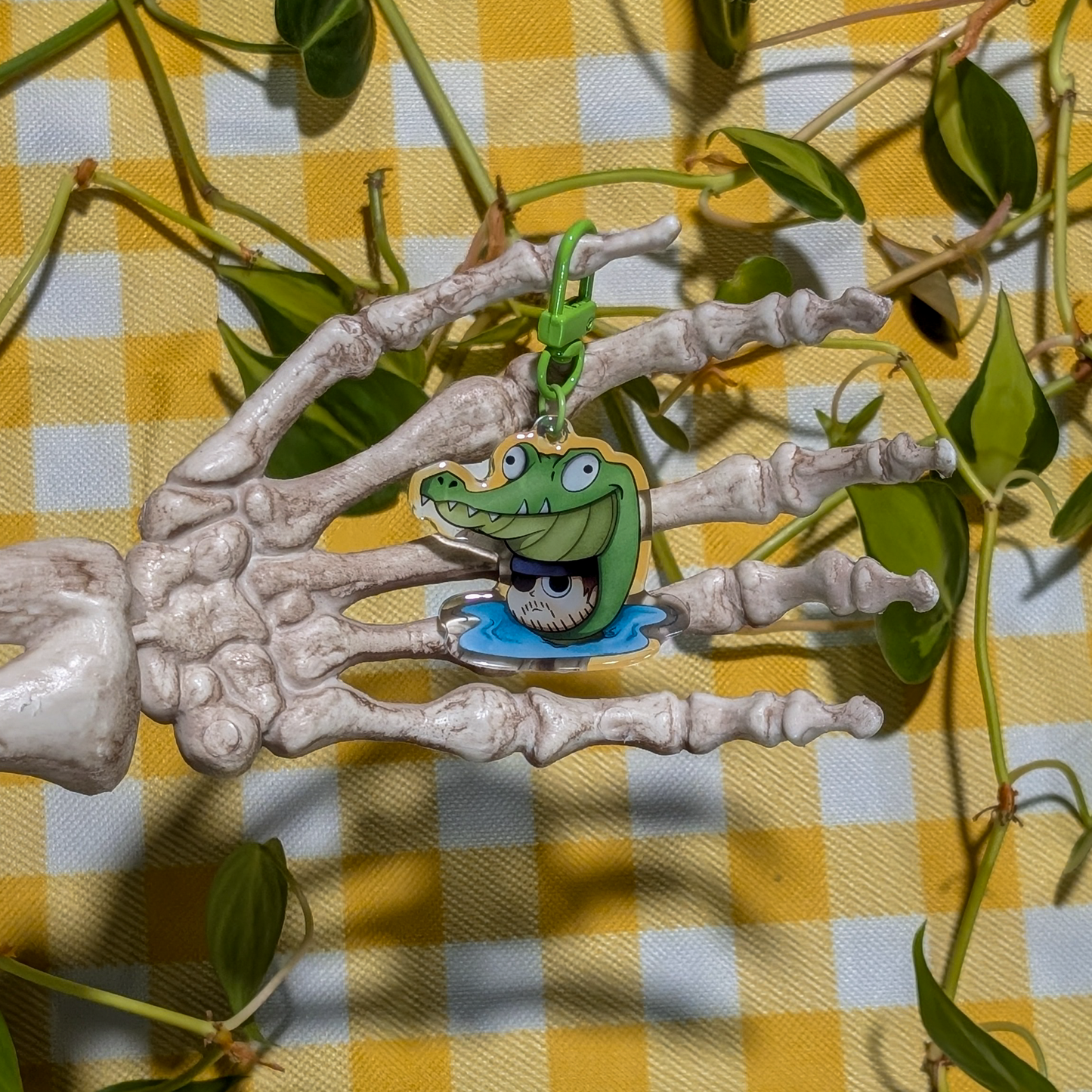 Alligator Snake Keychain