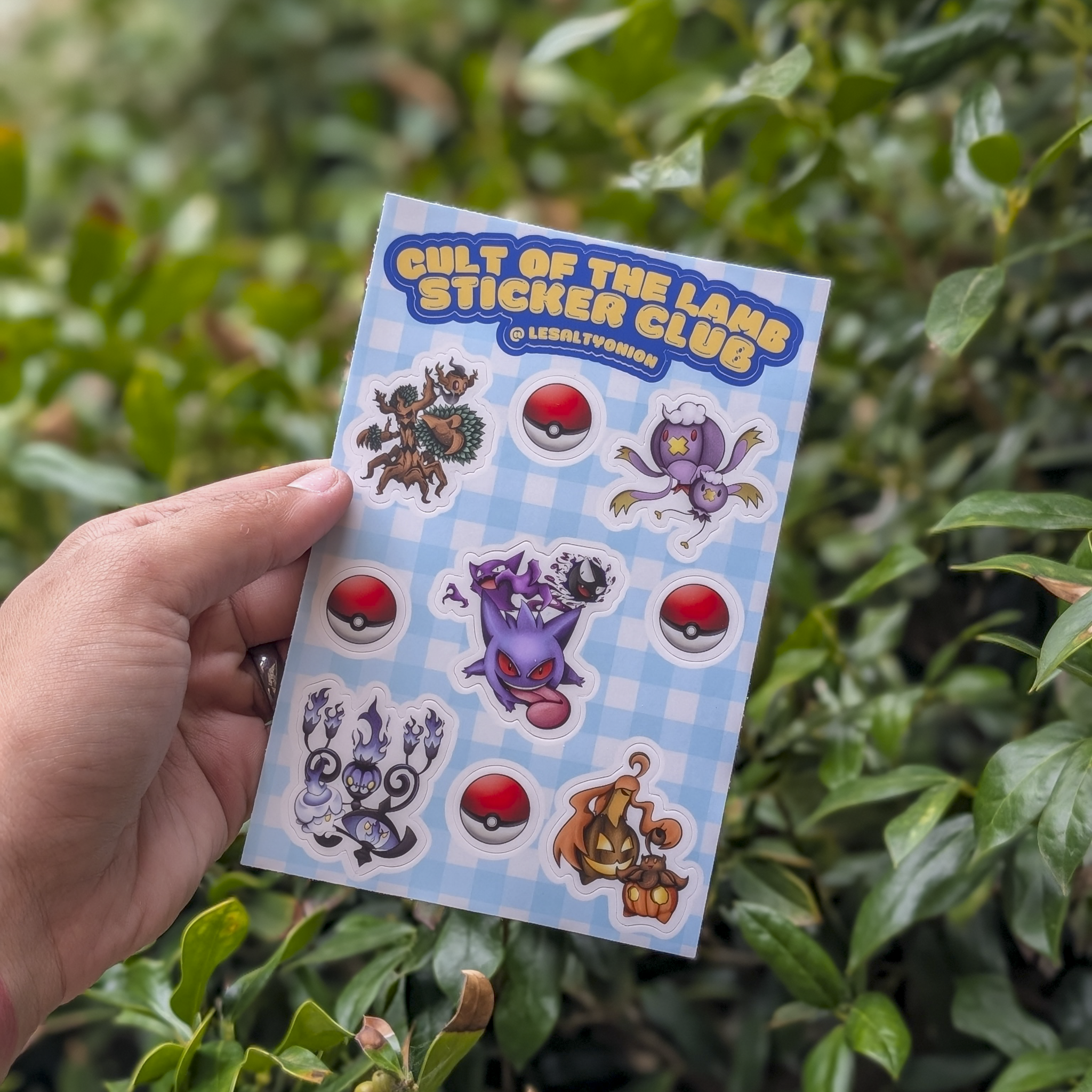 Ghost Pokemon Sticker Sheet Oops!