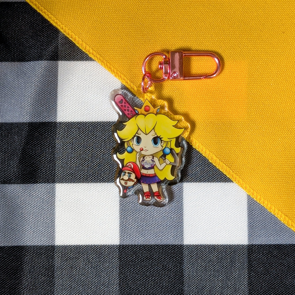 Lollipop Peach Keychain!