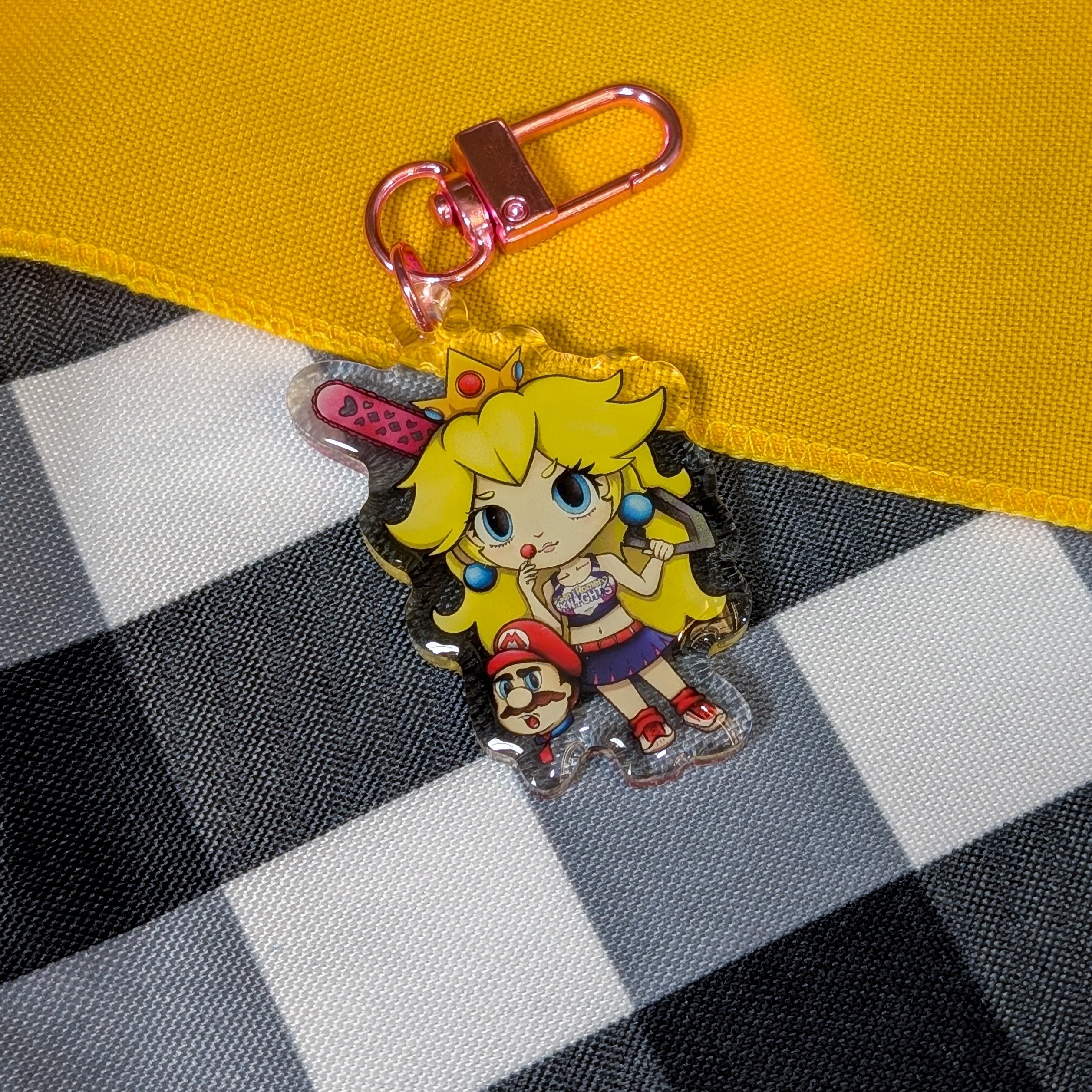 Lollipop Peach Keychain!