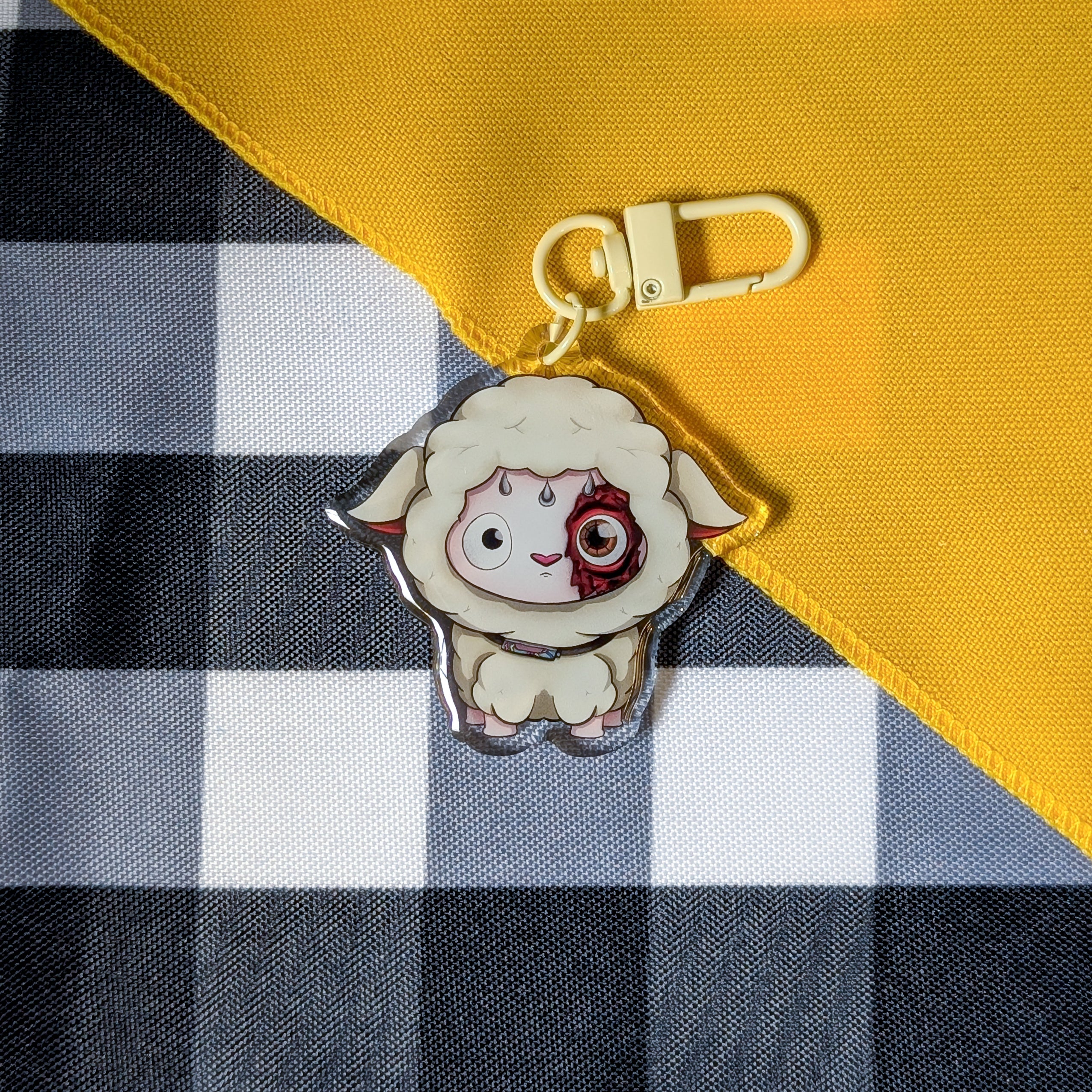 Alien Earth Sheep Keychain!