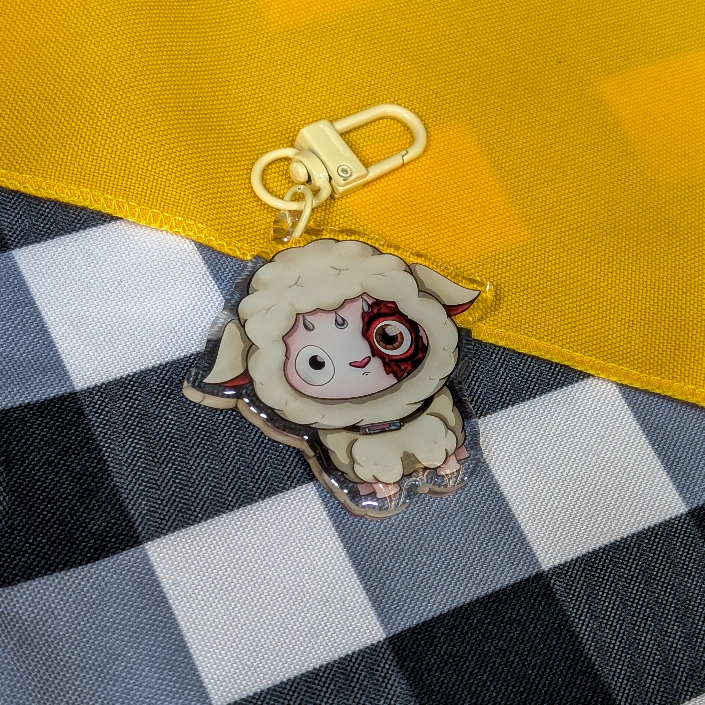 Alien Earth Sheep Keychain!