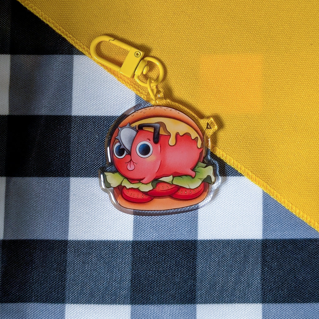Burger Pochita Keychain!
