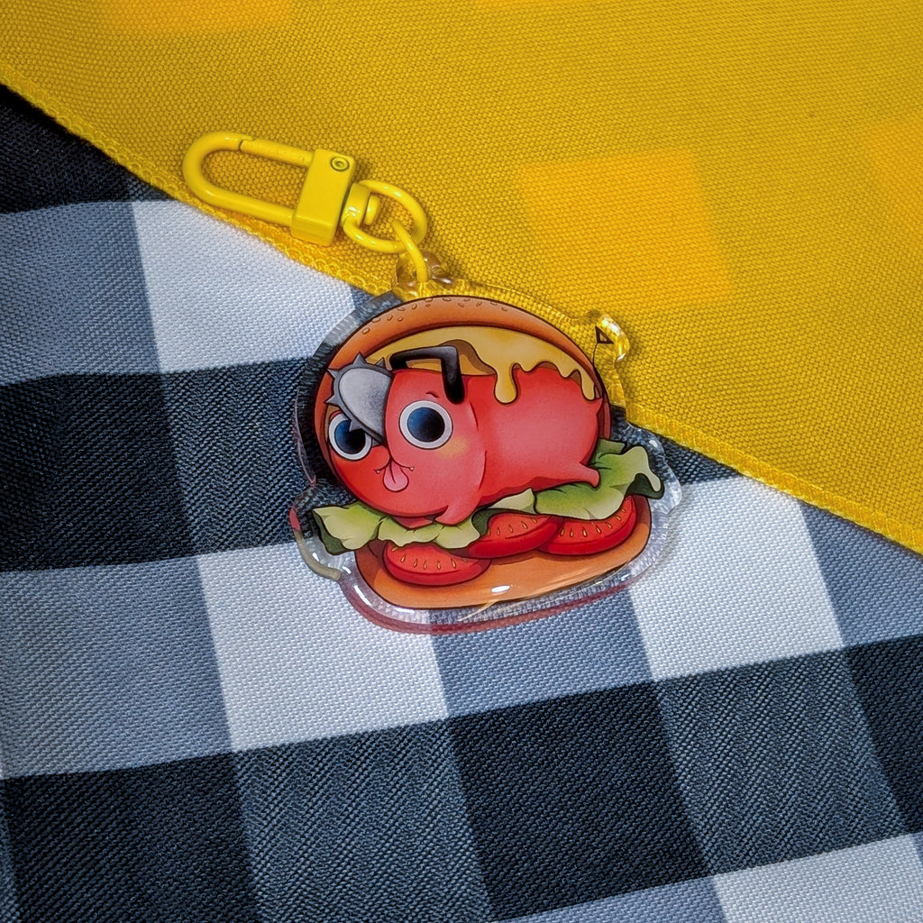 Burger Pochita Keychain!
