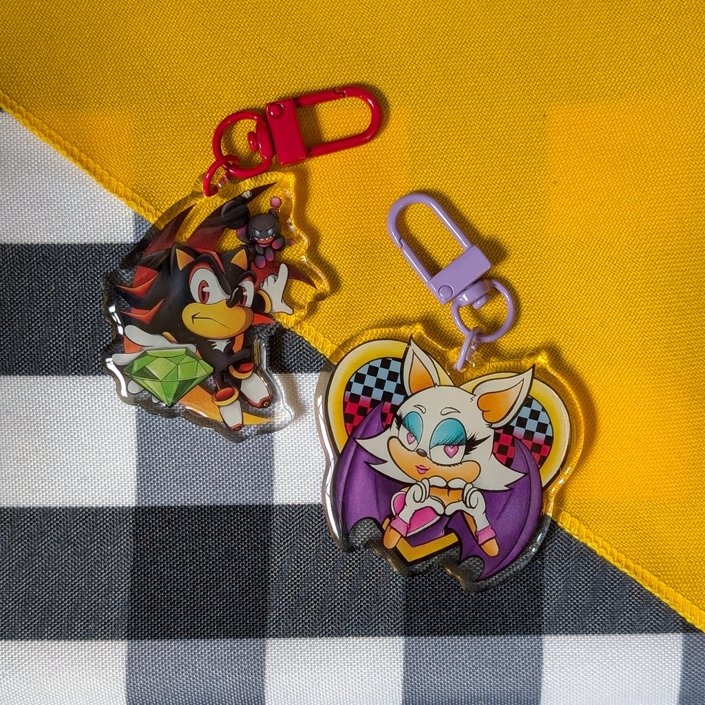 Shadow & Rouge Keychains!