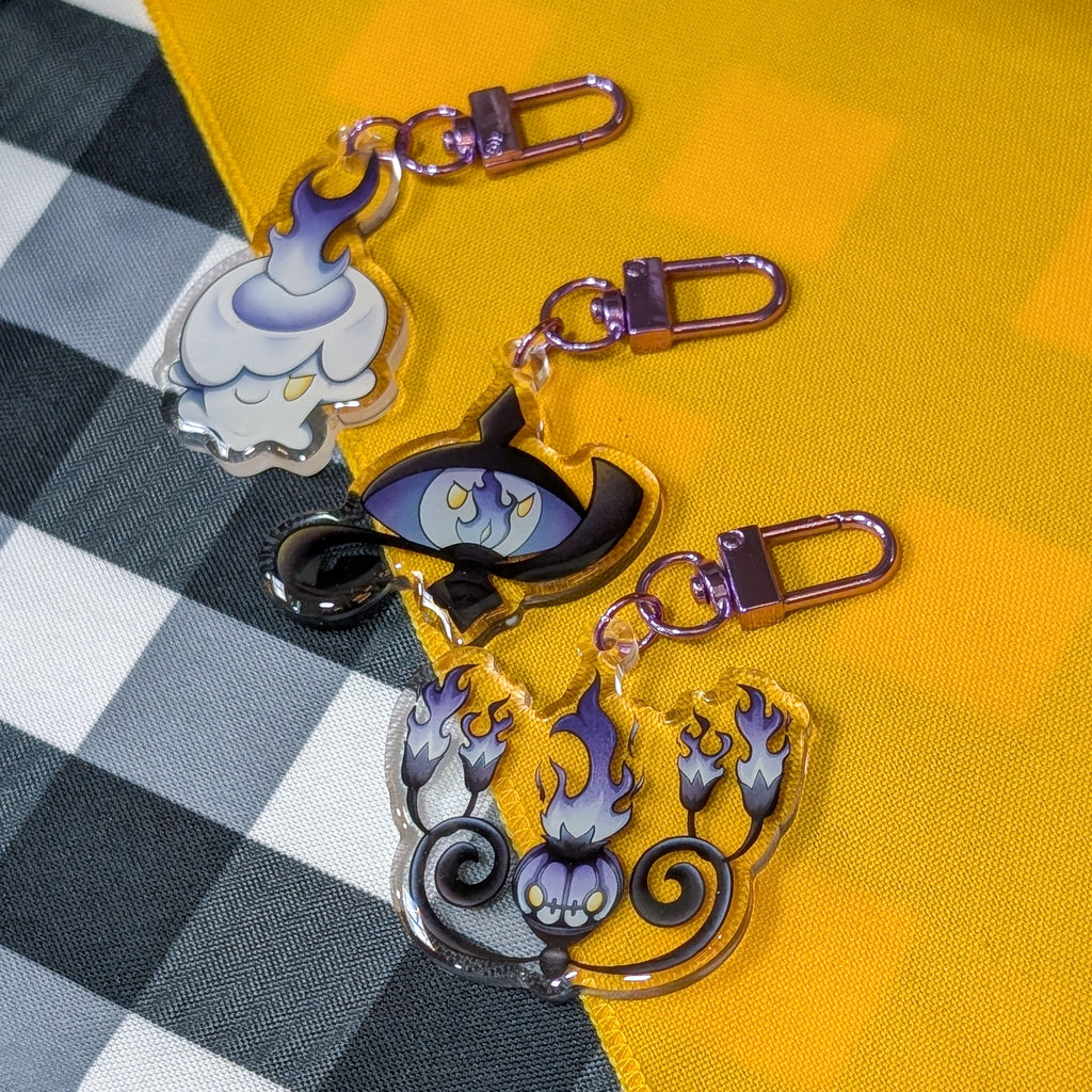 Chandelure Evolution Keychains!