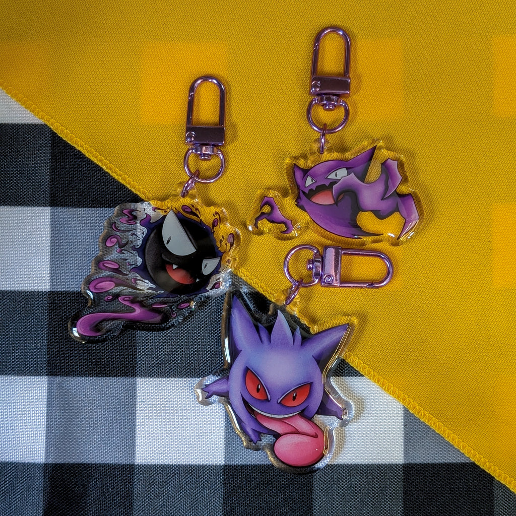 Gengar Evolution Keychains!