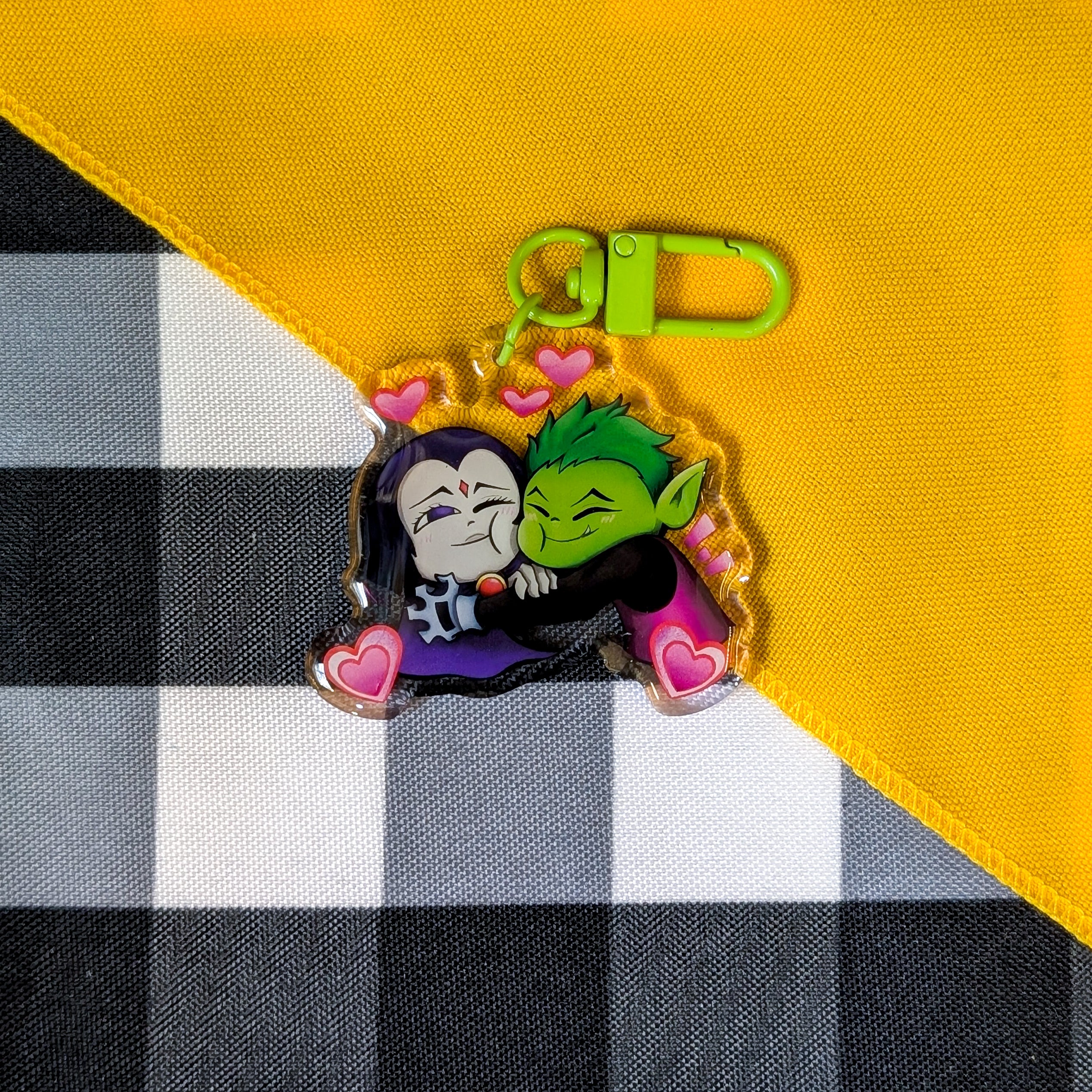 Raven & Beast Boy Keychain