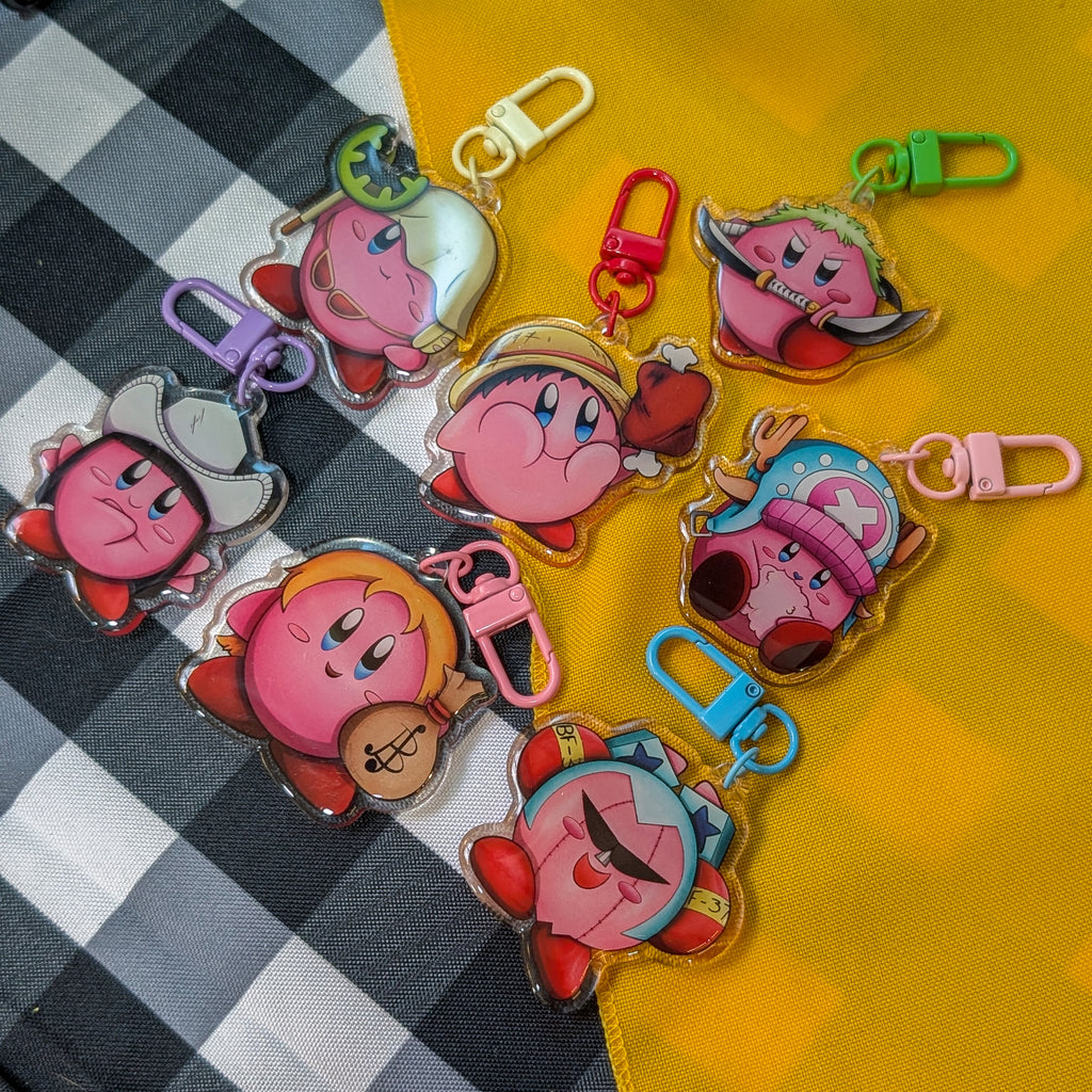 Kirby One Piece Keychains!