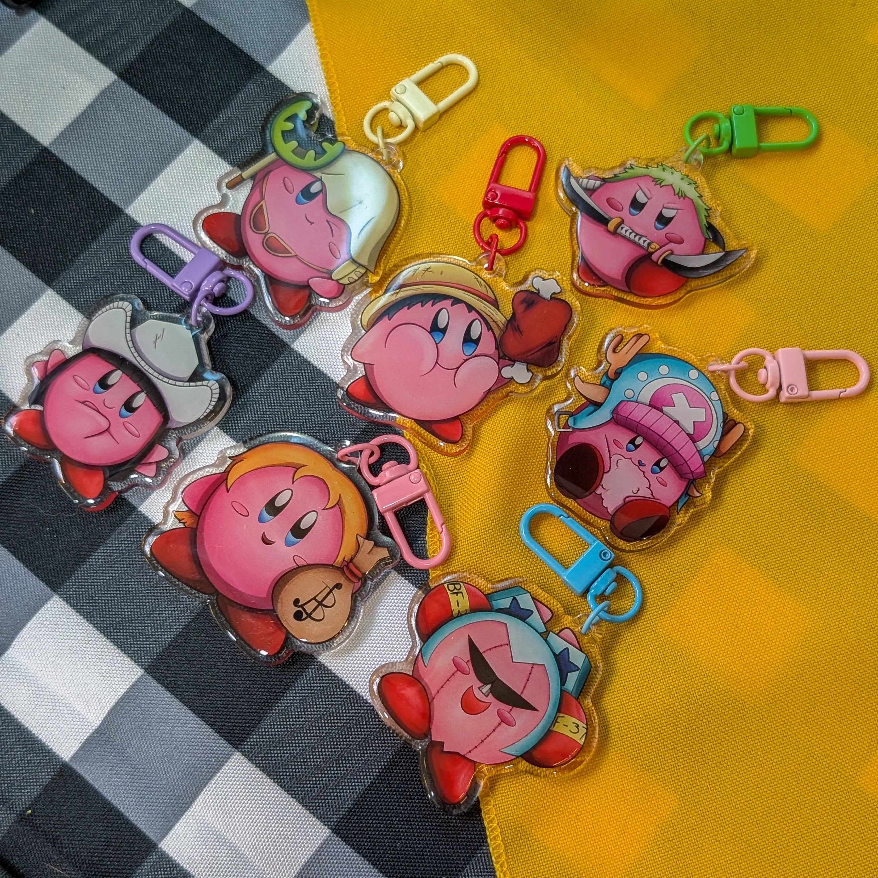 Kirby One Piece Keychains!