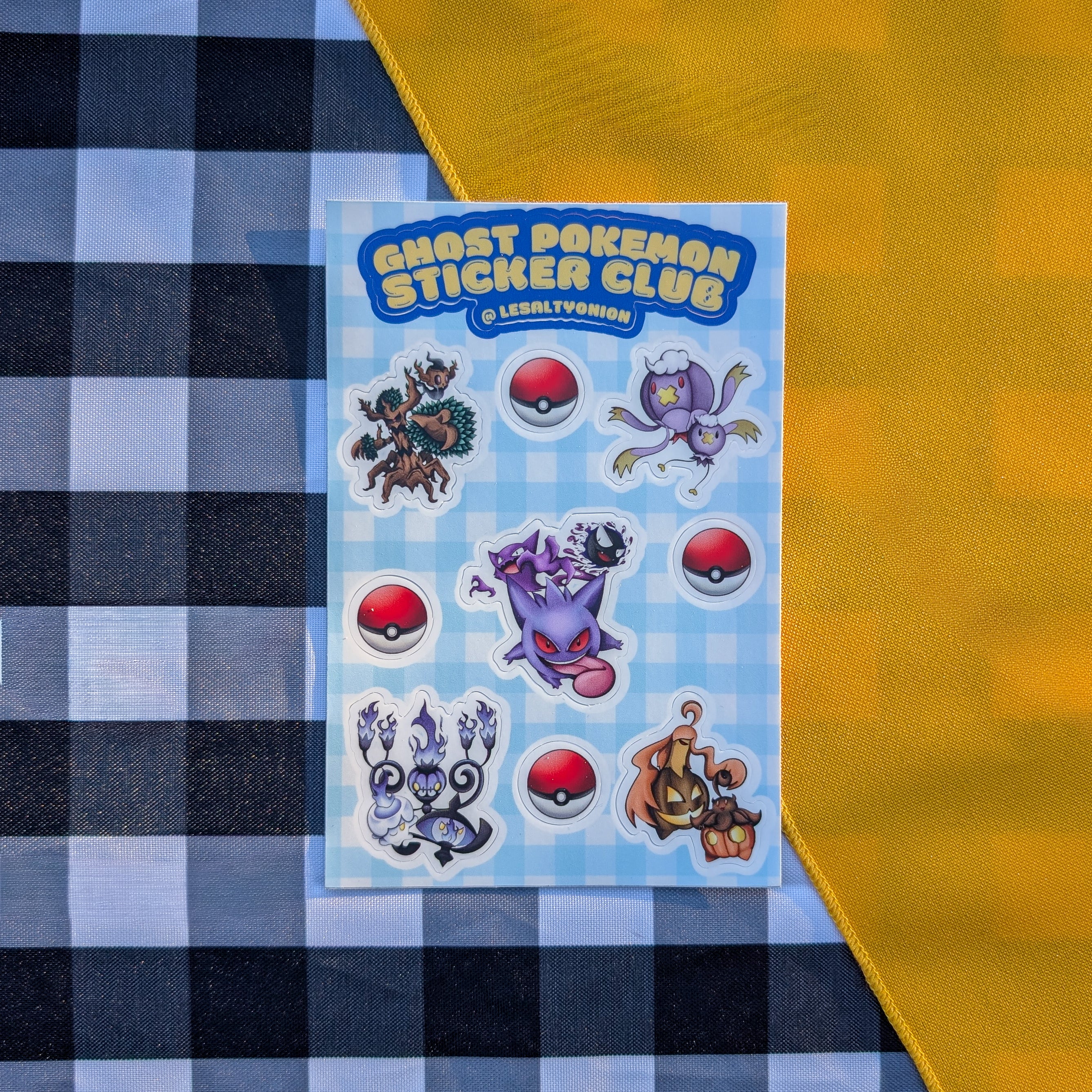 Ghost Pokemon Sticker Sheet!