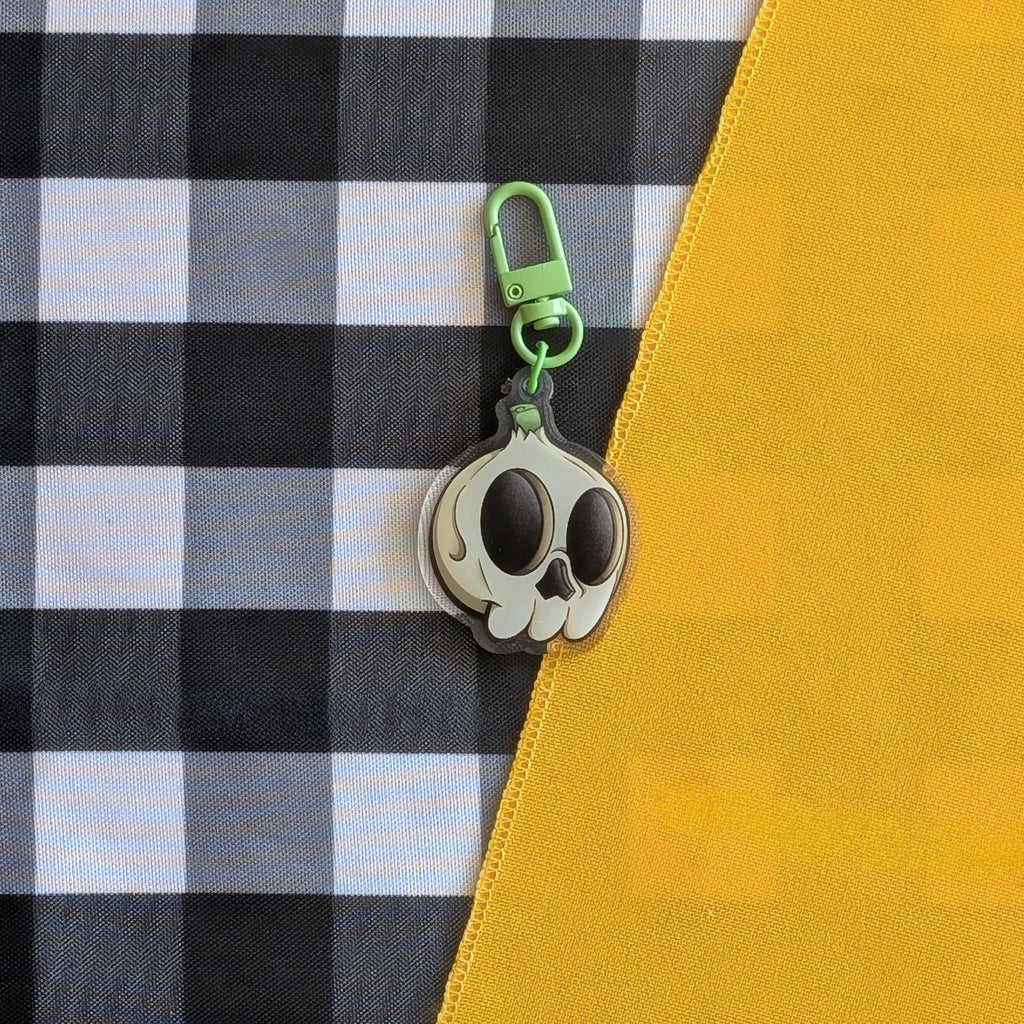 Onion Skull Keychain