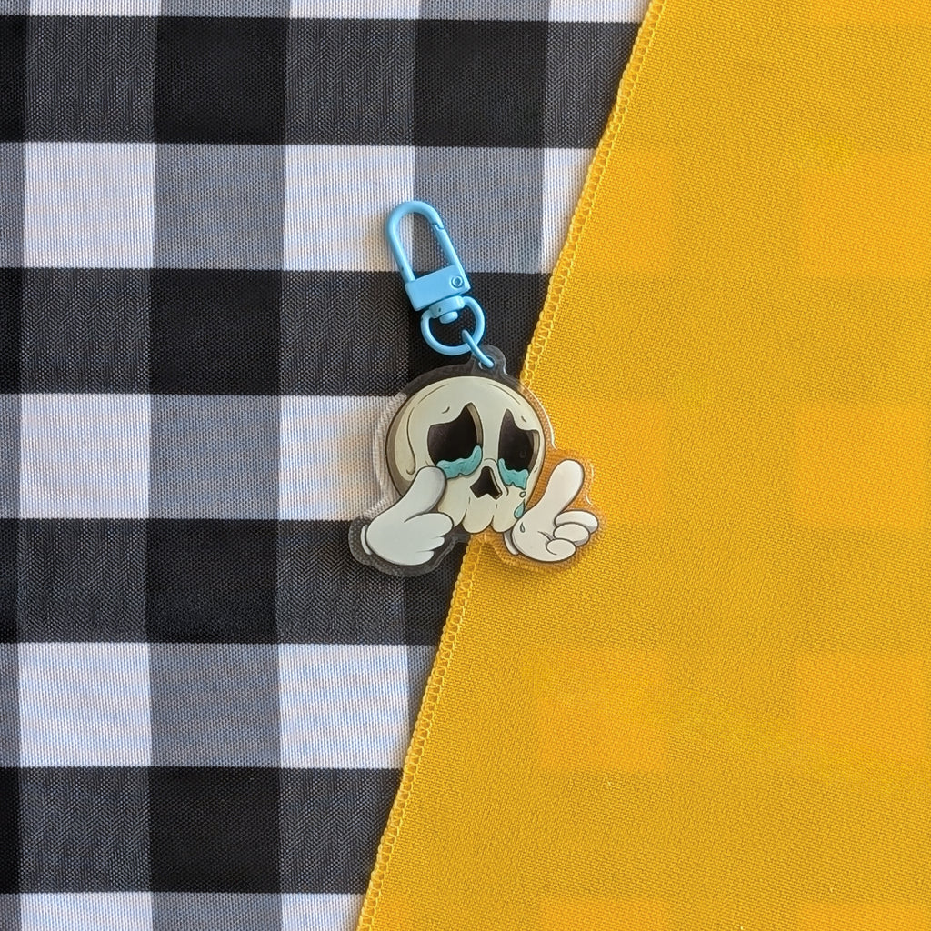 Onion Skull Keychain