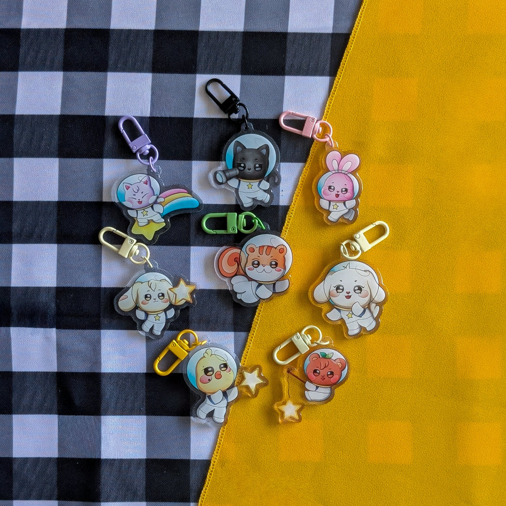 Ateez NASA Keychains