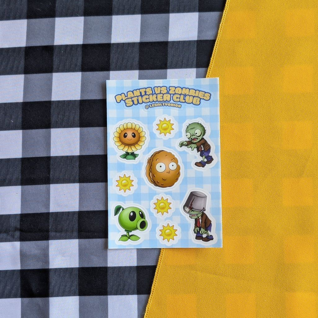 Plants Versus Zombies Sticker Sheet!