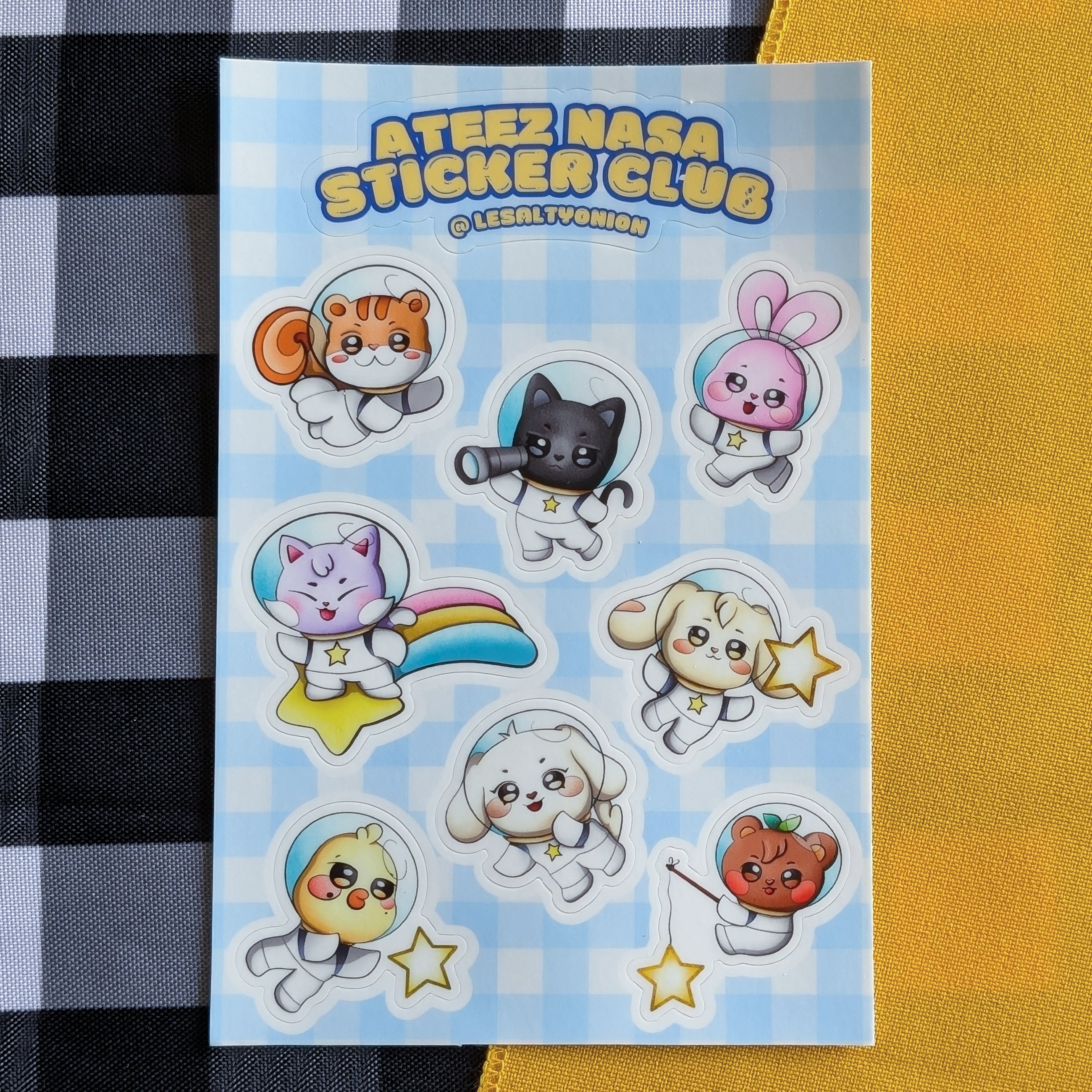 Ateez Nasa Sticker Sheet!